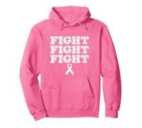 Ruban de Sensibilisation au Cancer du Sein - Fight Fight Fight Combat Combat Sweat à Capuche