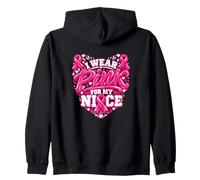 Ruban de Sensibilisation au Cancer du Sein « I Wear Pink for My Niece » Sweat à Capuche