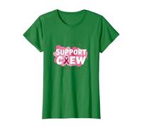 Ruban de Sensibilisation au Cancer du Sein Support Squad T-Shirt, Femme, Vert Kelly, XS