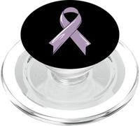 Ruban de Sensibilisation au Cancer Violet PopSockets PopGrip pour MagSafe