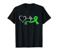 Ruban de sensibilisation au don d'organes avec cœur vert pour maman T-Shirt