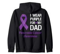 Ruban de Sensibilisation au Mois du Cancer du pancréas « Wear Purple for Dad » Sweat à Capuche