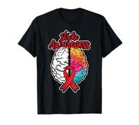 Ruban de sensibilisation aux accidents vasculaires cérébraux au mois de mai T-Shirt
