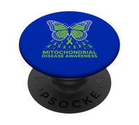 Ruban de Sensibilisation aux Maladies mitochondriales Papillon PopSockets PopGrip Adhésif