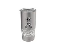 Ruban de sensibilisation aux maladies neuroendocriniennes contre le cancer zèbre Gobelet isotherme en acier inoxydable double paroi