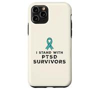 Ruban de Sensibilisation aux survivants du SSPT I Stand with Coque pour iPhone 11 Pro