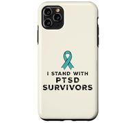 Ruban de Sensibilisation aux survivants du SSPT I Stand with Coque pour iPhone 11 Pro Max
