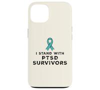Ruban de Sensibilisation aux survivants du SSPT I Stand with Coque pour iPhone 13