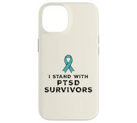 Ruban de Sensibilisation aux survivants du SSPT I Stand with Coque pour iPhone 14