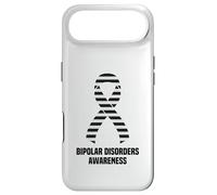 Ruban de Sensibilisation aux Troubles bipolaires à Rayures Noires et Blanches Coque pour iPhone Air