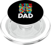 Ruban de Sensibilisation Papillon Autism Dad PopSockets PopGrip pour MagSafe