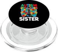 Ruban de Sensibilisation Papillon Autism Sister PopSockets PopGrip pour MagSafe