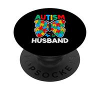 Ruban de Sensibilisation Papillon pour Mari autiste PopSockets PopGrip Adhésif