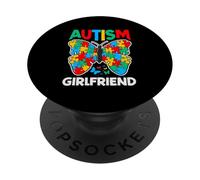 Ruban de Sensibilisation Papillon pour Petite Amie autiste PopSockets PopGrip Adhésif