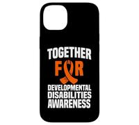 Ruban de Sensibilisation « Together for Developmental Disabilities » Coque pour iPhone 14 Plus