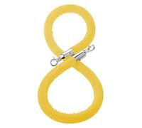 Ruban de signalisation avec cordon Corde multicolore 2-10Ft de barrière de file d'attente de contrôle des foules d'intérieur et d'extérieur(Yellow,Length 2.2M/7.2Ft/86.6In)