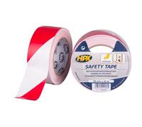 Ruban de signalisation, balisage et de sécurité, adhésif blanc et rouge, 50 mm x 33m