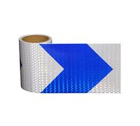Ruban de signalisation de danger, Bande Réfléchissante Auto-Adhésive Multicolore 3m x 15cm 0,38mm(Blue White)