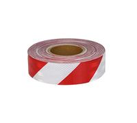 Ruban de signalisation de danger, Ruban de marquage sécurité réfléchissant multicolore auto-adhésif 5 Cm X 45 M(Red+white)