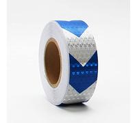 Ruban de signalisation noir et jaune, Bande réfléchissante multicolore d'avertissement de danger 2 pouces par 98 pieds for les camions voitures remorques