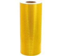 Ruban de signalisation réfléchissant, Ruban de signalisation réfléchissant jaune autocollant en PVC, 50 mètres x 40 cm, 1 rouleau