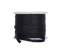 Ruban de soie - 2 mm, 4 mm, 7 mm, 13 mm de large - 50 couleurs 2mm noir