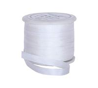 Ruban de soie - 2 mm, 4 mm, 7 mm, 13 mm de large - 50 couleurs 4mm blanc