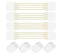 Ruban De Soulèvement Du Visage - 4pcs Invisible Étanche À Poitrine Poitrine Paads Set | Band De Cou De La Peau Uni Pour Le Lissage Et Le Resserrement | Tamps Anti-pliés Pour Le Cou Avec Des Soins De L