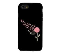 Ruban de Soutien Rose pour la Sensibilisation au Cancer du Sein Pissenlit Coque pour iPhone SE (2020) / 7/8