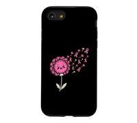Ruban de Soutien Rose pour la Sensibilisation au Cancer du Sein Pissenlit Coque pour iPhone SE (2020) / 7/8