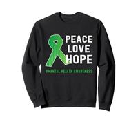 Ruban de Soutien Vert pour la Sensibilisation à la santé mentale Sweatshirt