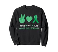Ruban de Soutien Vert pour la Sensibilisation à la santé mentale Sweatshirt