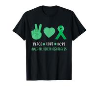 Ruban de Soutien Vert pour la Sensibilisation à la santé mentale T-Shirt