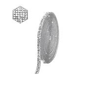 Ruban de strass autocollant de 7 m - Strass en cristal - Autocollant - Convient pour les voitures, l'artisanat, les téléphones portables, la décoration de cadeaux (diamant blanc)
