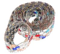 Ruban de Strass Autocollant Découpable pour Couture et Bricolage, 1 Mètre | Verre, Adhésif au Dos, Décoratif pour Vêtements et Projets Créatifs, ,4cm