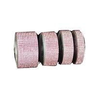 Ruban de strass en cristal auto-adhésif, Autocollant de ruban strass en cristal auto-adhésif, 1 mètre, multicolore, plusieurs largeurs(Light Purple,1.7cm)