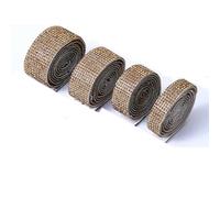 Ruban de strass en cristal auto-adhésif, Rouleau de strass cristal auto-adhésif multicolore 4-12 rangées 8-27mm(Golden Yellow Tint,10rows-22mm)