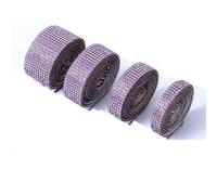 Ruban de strass en cristal auto-adhésif, Rouleau de strass cristal auto-adhésif multicolore 4-12 rangées 8-27mm(Amethyst Purple,12rows-27mm)