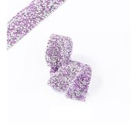 Ruban De Strass Ruban décoratif en strass de 80cm, garniture colorée cristal for tissu, broderies(06,2.5x80cm)