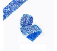 Ruban De Strass Ruban décoratif en strass de 80cm, garniture colorée cristal for tissu, broderies(52,2.5x80cm)