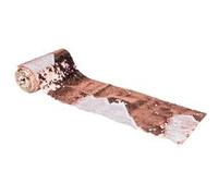 ruban de table sequin reversible or rose 12cmx3m - artifetes 79659 Rose G