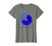 Ruban de tournesol bleu de sensibilisation à la spondylarthrite ankylosante T-Shirt