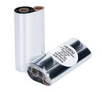 Ruban de transfert thermique 110 mm x 74 m - 1 rouleau de cire améliorée en résine de 1,27 cm pour étiquette, impression de codes-barres pour Zebra TEC, GC420t GK420t GX420t TLP2442 TLP2844