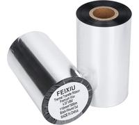 Ruban De Transfert Thermique 110 Mmx300 M-1 Rouleau De Cire Améliorée En Résine De 1,27 Cm Pour Étiquette,Impression De Codes-Barres Pour Zebra Zt411