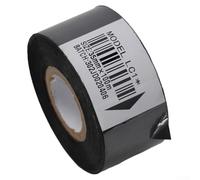Ruban de transfert thermique noir compatible avec imprimante de date HP-241 DY-8 20 mm, 25 mm, 30 mm, 35 mm de largeur pour matériaux PP PE PVC (35 mm x 100 m)
