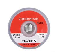 Ruban de tresse à dessouder - Fil de retrait de soudure en cuivre de 1,5 mm à 3,5 mm de largeur pour la réparation, la reprise et le remplacement de composants de circuits imprimés - Oxygène pur