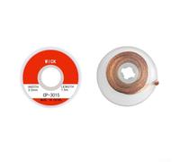 Ruban de tresse à dessouder - Fil de retrait de soudure en cuivre pur pour réparation de circuits imprimés, appareils électroniques et fer à souder, 0,5 mm à 3,5 mm de large, (3 mm)