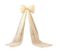 Ruban de vacances élégant - Nœud d'arbre de Noël pour décoration festive | Tulle de qualité supérieure avec une grande couronne, décoration murale d'extérieur de ferme, artisanat de cuisine intérieure