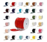 Ruban de velours (1 Yard, 7 mm de large),Décoration de mariée de mariage de tresse de chaîne plate de velours de luxe,Cravates,String Garniture Bijoux,Neotrim. [French Navy]