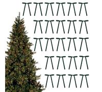 Ruban De Velours De Vacances - Ensemble De Nœuds De Noël 24 Pièces, Décoration D'arbre Élégante, Ornement De Couronne Vintage, Accessoire Festif En Tissu Doux | Nœuds En Velours Pour Arbre De Noël, Ma